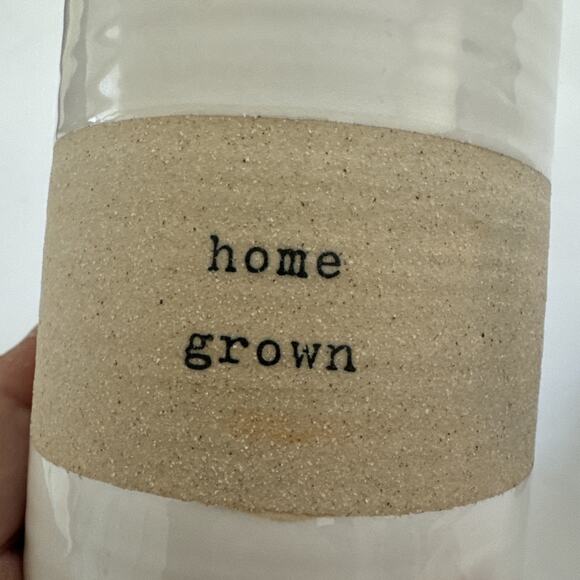 Mud Pie Mini Bud Vases Set of 2 Bloom and Home Grown Farmhouse Country - Picture 9 of 9